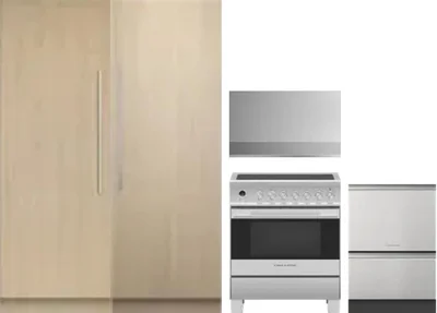 5 Piece Package Includes Refrigerator, Freezer, Range, Hood And Dishwasher